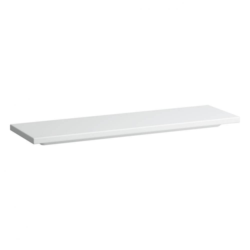 Shelf, made from sanitary ceramic, wall-hung, cutable to 25 1/2''