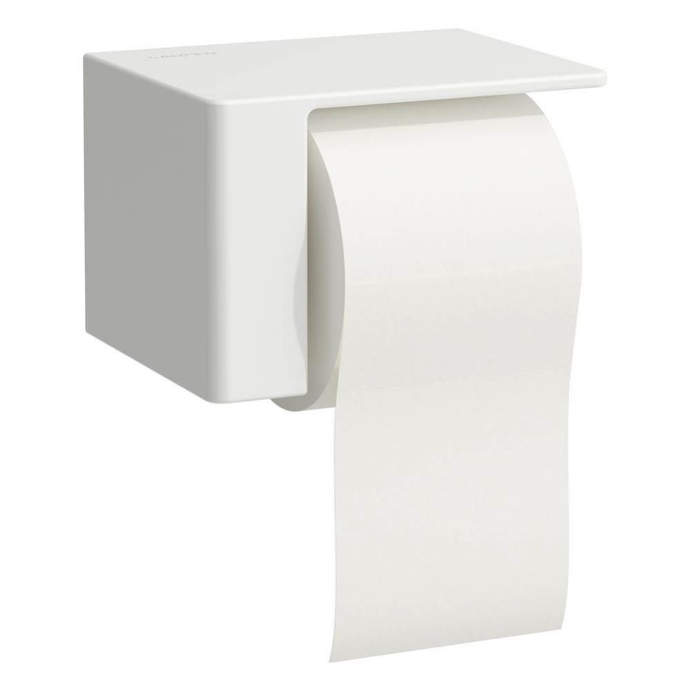 Toilet roll holder, wall mounted