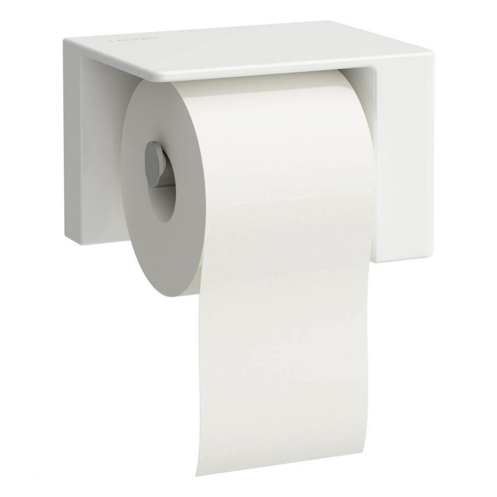 Toilet roll holder, wall mounted