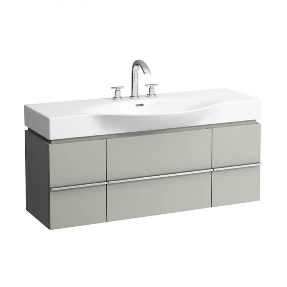 Vanity unit 1200 with 2 drawers and 2 doors and space saving siphon for wb 8.1170.4 / 8.1270.4