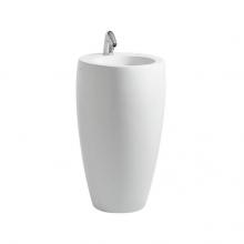 Laufen H8119724001091 - ILBAGNOALESSI One freestanding TAM TAM washbasin, (530x530mm), incl. mounting accessories and siph