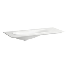 Laufen H817979400109U - Countertop Washbasin Slim , With Hidden Overflow, Incl Ceramic Drain Valve