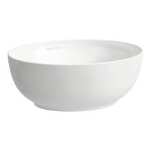 Laufen H8189754001121 - Bowl Washbasin, Oval, Incl. Ceramic Drain Valve