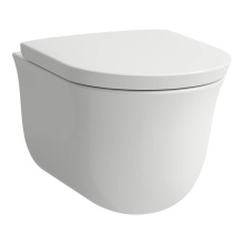 Laufen H8668580002501 - Wall Hanging Water Closet Bowl Pack, Rimless, Washdown With Slow Close Seat and Cover