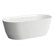 Laufen H239952064000U - Freestanding Bathtub, Marbond material glossy finish