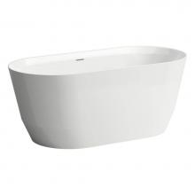 Laufen H243952064000U - Freestanding Bathtub, Marbond material glossy finish