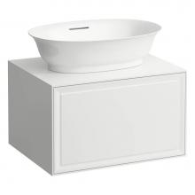 Laufen H4060010851701 - Drawer element Only, 1 drawer, with centre cut-out, matches bowl washbasins 812852, 812855