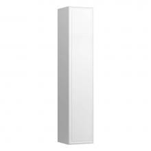 Laufen H4060610851701 - Tall Cabinet, 1 door, left hinged, with 1 wooden shelf and 4 glass shelves