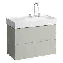 Laufen H4076080336411 - Vanity Only with two drawers for washbasin shelf left 810339 (incl. organiser)
