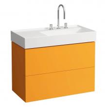 Laufen H4076080336431 - Vanity Only with two drawers for washbasin shelf left 810339 (incl. organiser)