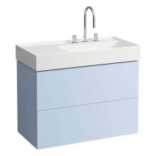 Laufen H4076080336451 - Vanity Only with two drawers for washbasin shelf left 810339 (incl. organiser)