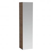 Laufen H4580120976311 - Tall cabinet, 1 door, left hinged, mirrored on both sides, 2 glass shelves, 2 interior drawers