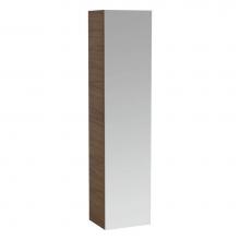Laufen H4580220976311 - Tall cabinet, 1 door, right hinged, mirrored on both sides, 2 glass shelves, 2 interior drawers