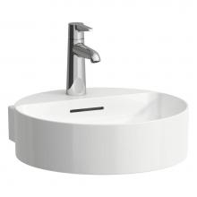 Laufen H811281758109U - Small washbasin, wall mounted