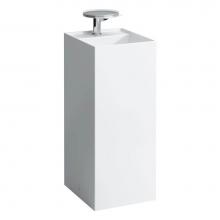 Laufen H811331000185U - Freestanding washbasin with concealed outlet, w/o overflow