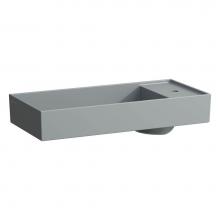 Laufen H812332758111U - Bowl washbasin with tap bank, with concealed outlet, w/o overflow