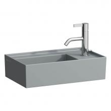 Laufen H815334758112U - Small washbasin, tap bank right, with concealed outlet, w/o overflow, wall mounted