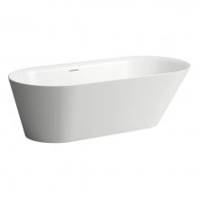 Laufen H226332000000U - Freestanding bathtub, made of Sentec solid surface