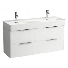 Laufen H4025341102601 - Vanity Only, with 4 drawers, incl. 2 drawer organizers, matching double washbasin 814282