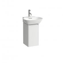 Laufen H4030121102601 - Vanity Only, 1 door, right hinged, 1 internal shelf, matching countertop small washbasin 815301