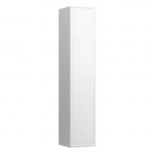 Laufen H4060610856281 - Tall Cabinet, 1 door, left hinged, with 1 wooden shelf and 4 glass shelves