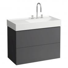 Laufen H4076080336421 - Vanity Only with two drawers for washbasin shelf left 810339 (incl. organiser)