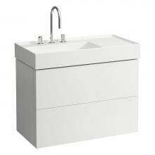 Laufen H4076180336401 - Vanity Only with two drawers for washbasin shelf right 810338 (incl. organiser)