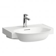 Laufen H813853000136U - Washbasin Console, wall mounted - Optional ceramic drain & cover