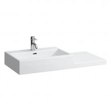 Laufen H818432000104U - Washbasin, shelf right, wall mounted