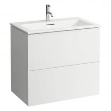 Laufen H860335641104U - Combipack 31 1/2'', washbasin ''slim'' with vanity unit with 2 drawe