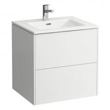 Laufen H8649602601041 - Combipack 600 mm, washbasin ''slim'' with vanity unit ''Base'&a