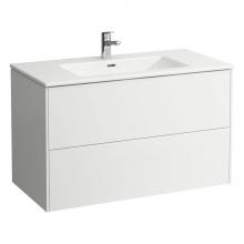Laufen H8649622601041 - Combipack 1000 mm, washbasin ''slim'' with vanity unit ''Base'&