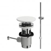Laufen H898191000000U - Pop-up drain valve with pull lever with SaphirKeramik Cover