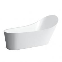Laufen H2458020000001 - bathtub, freestanding with pedestal, solid surface, naked