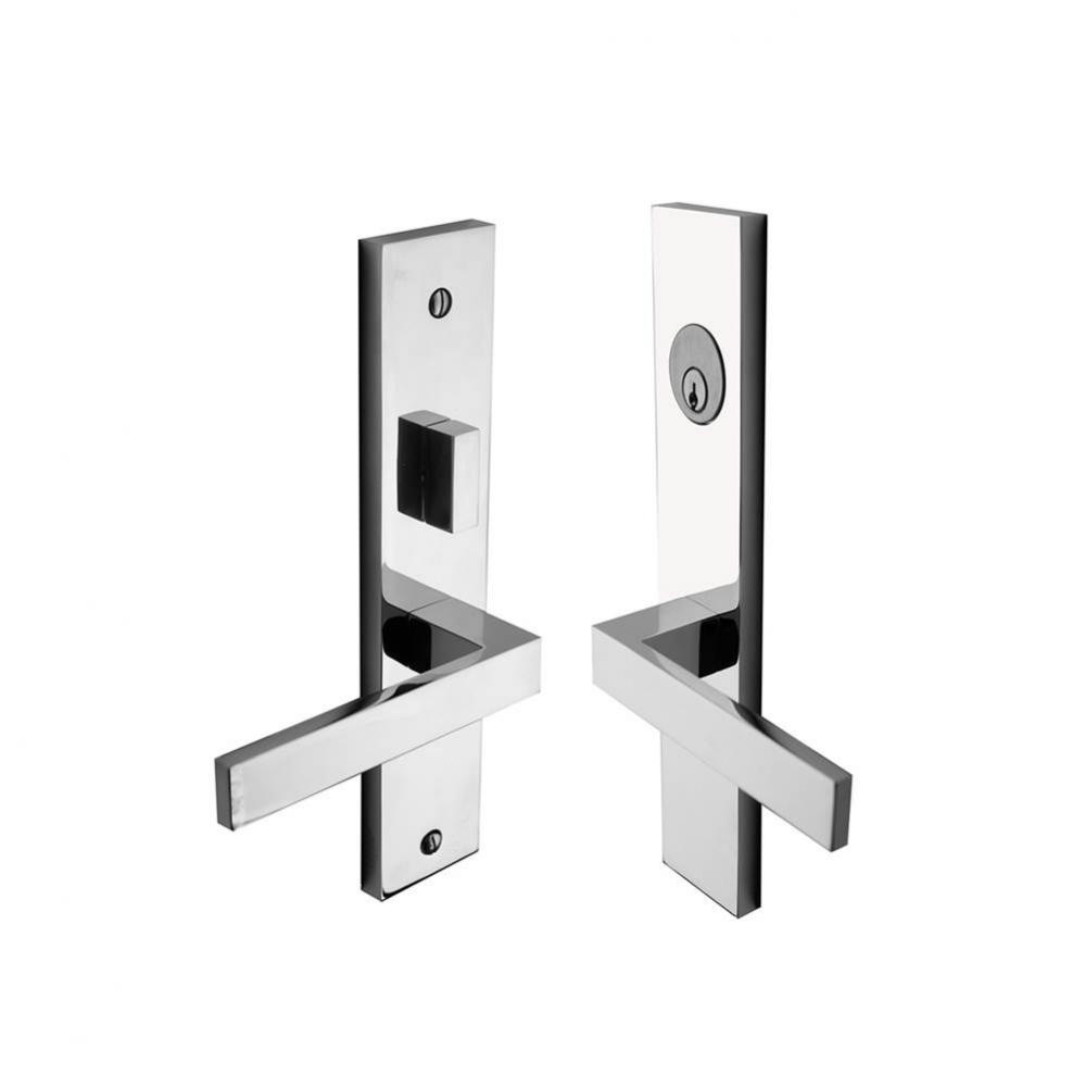 Entrance trim for lever by lever application with mortise lock using 290x52mm rectangular plates??