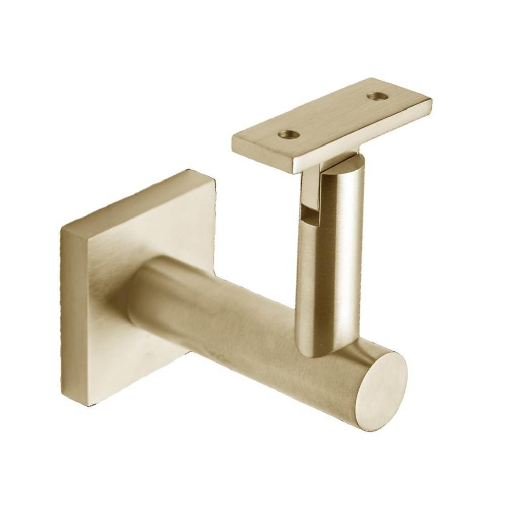 Handrail Bracket Surface Mounting , Satin Brass