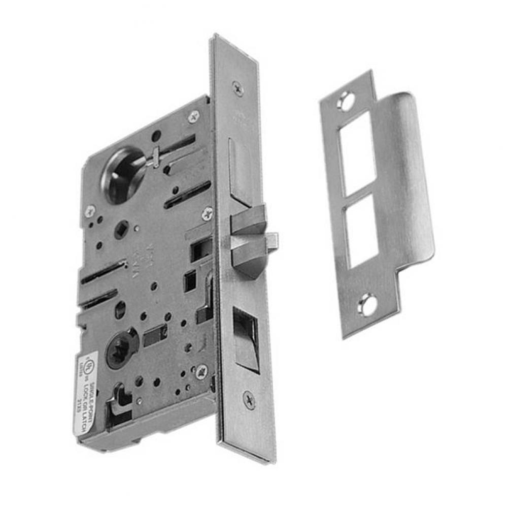 Mortise Lock Body For Lever By Lever Lock Set, Right Hand, Satin Stainless Steel