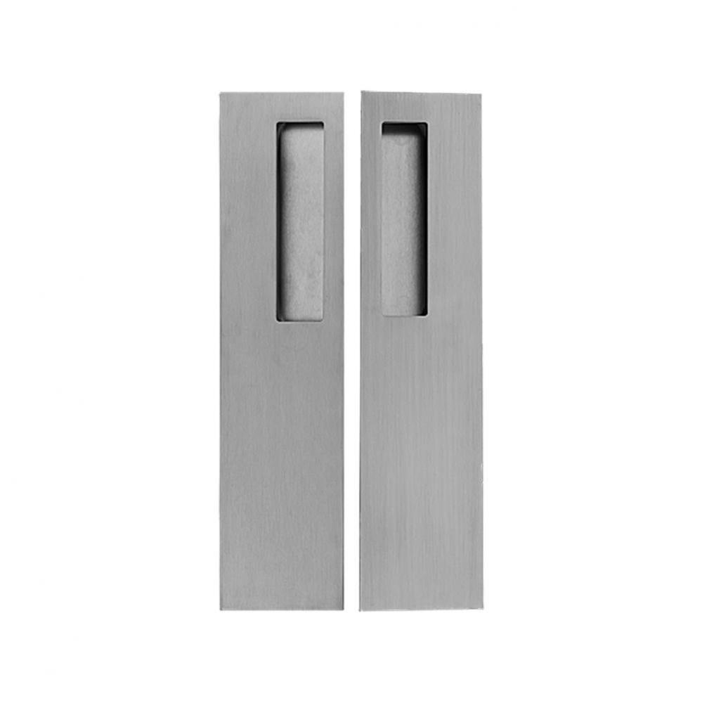 Square Flush Pull, Polished Stainless Steel