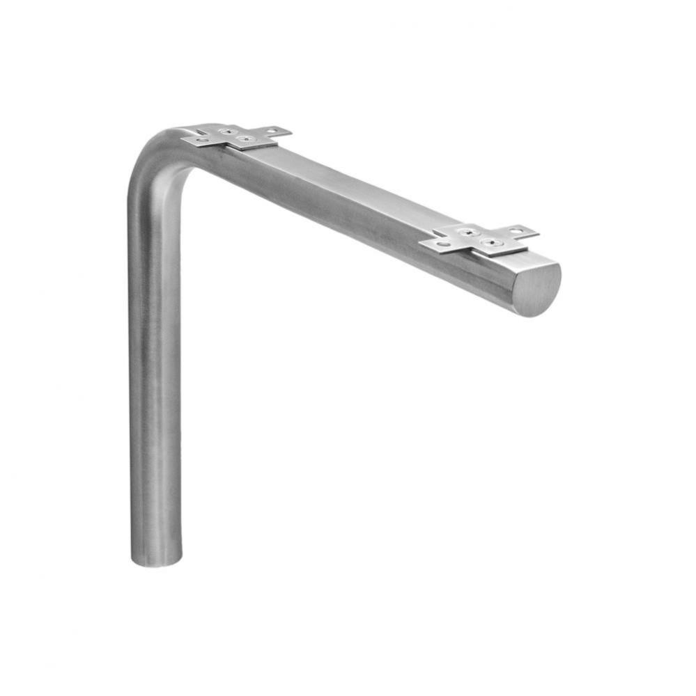 Shelf Bracket, Satin Stainless Steel