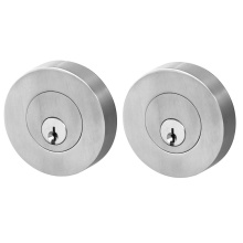 Linnea DB63R-D-SSS - Round Deadbolt Double Cylinder, Satin Stainless Steel