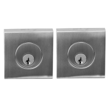 Linnea DB63S-D-SSS - Square Deadbolt Double Cylinder, Satin Stainless Steel