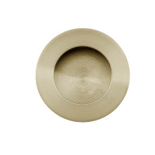 Linnea RPR-65-SBR - Round Flush Pull, Satin Brass