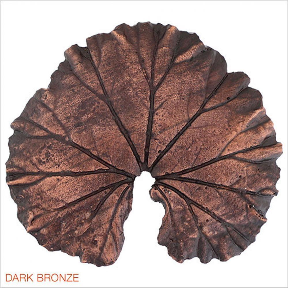 Metal Large Leaf - Weathered Copper - Without Frog