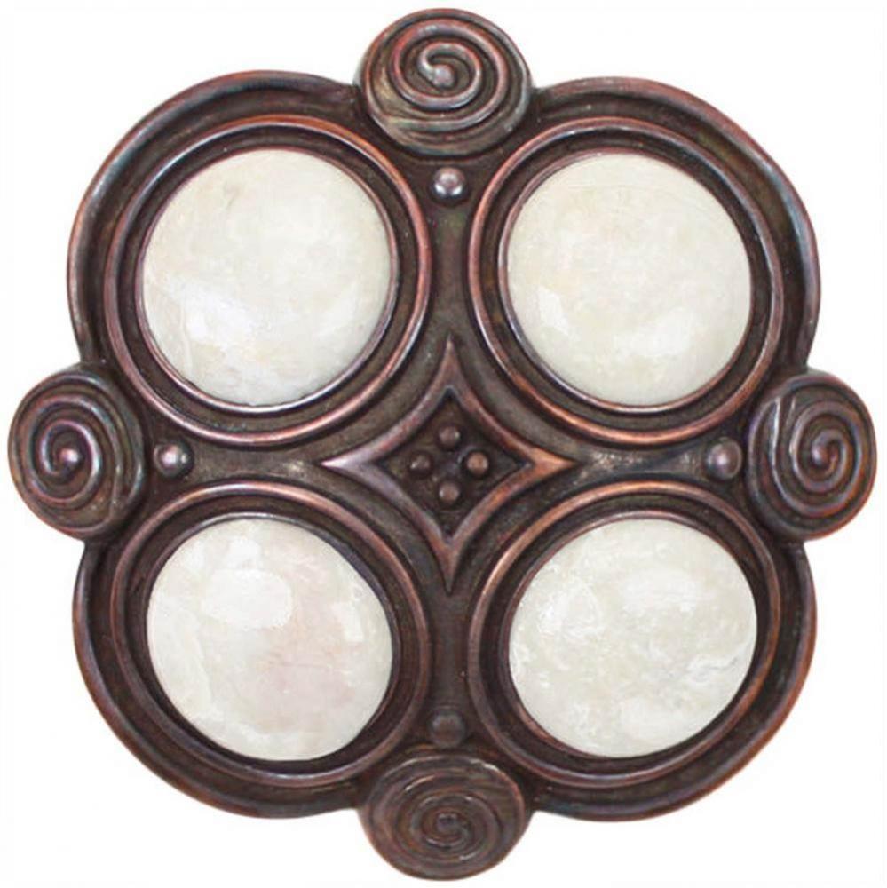 Quad with Onyx Drain - Weathered Copper