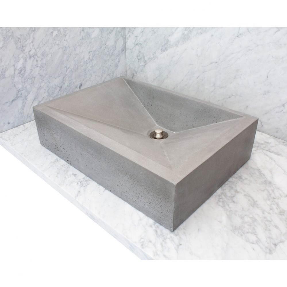 RIDER: Concrete Rectangle Sloped Sink