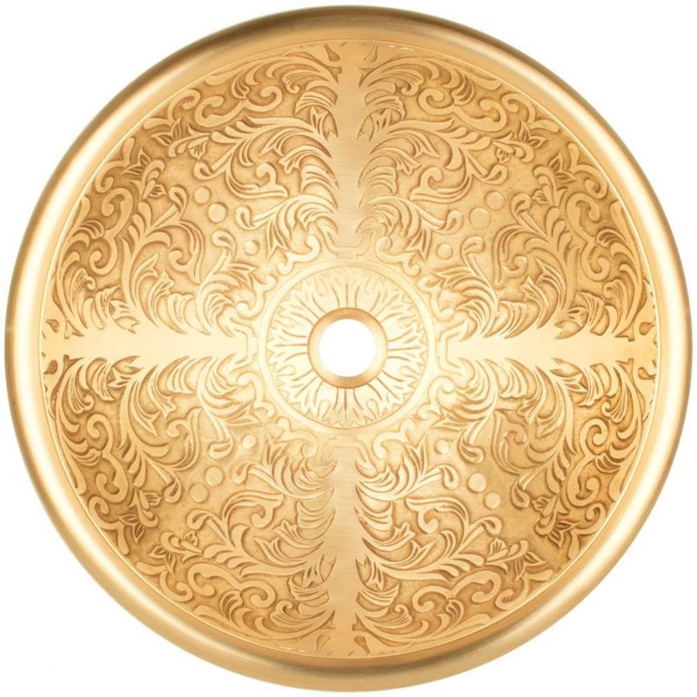 Large Round Brocade
