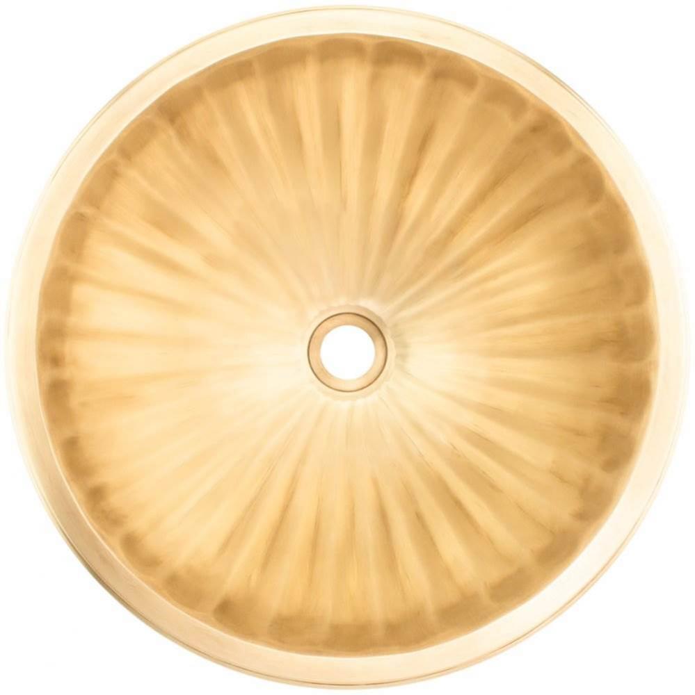 Bronze Large Round Fluted - Unlacquered Brass