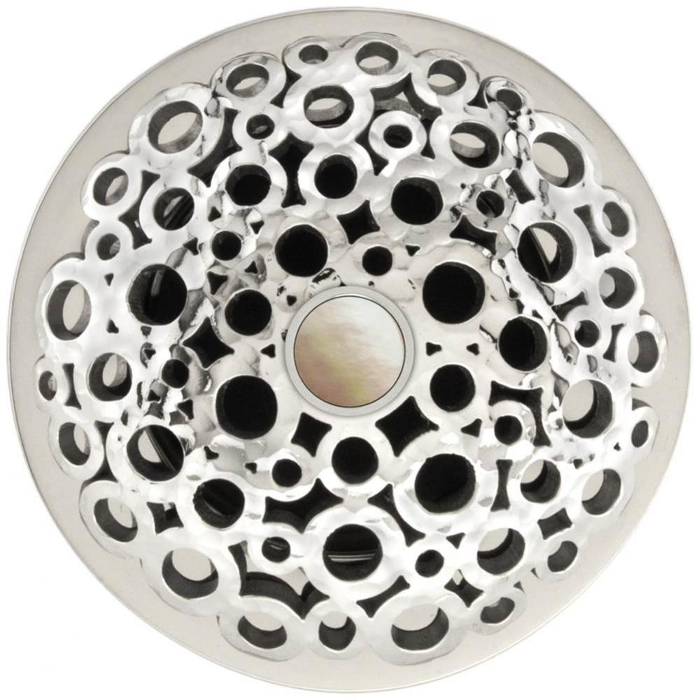 Loop Grid Strainer - White Stone Screw, No Overflow