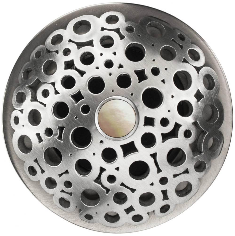 Loop Grid Strainer - White Stone Screw, With Overflow