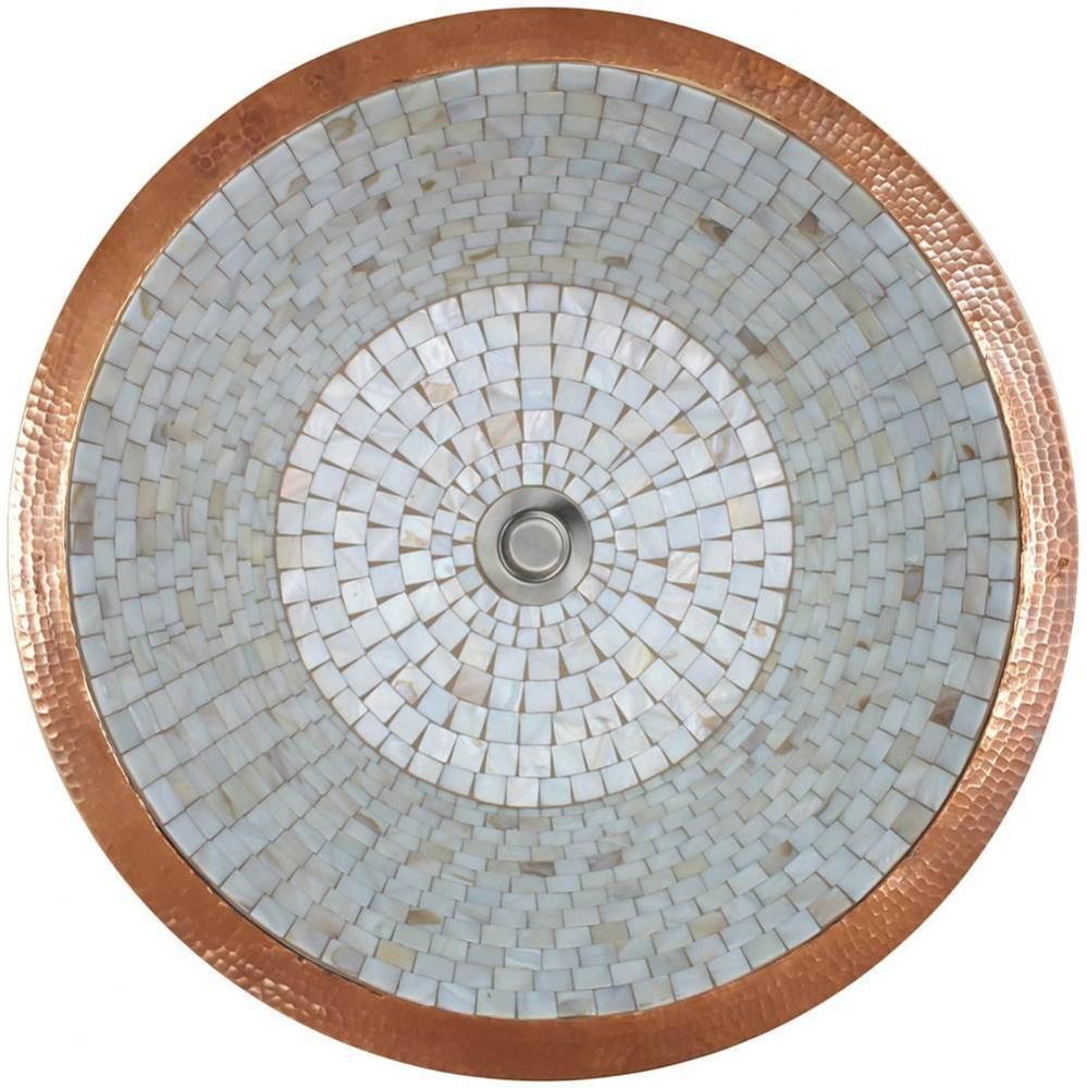 Round Flat Bottom Mosaic Small - Undermount
